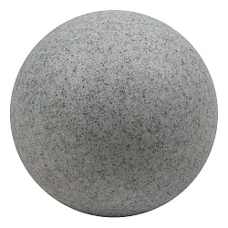 Lampe à boule MUNDAN grand, rond, avec prise de courant E27 IP44, granit 