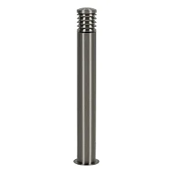 Lampadaire d'extérieur CALYPSO cylindrique, langue E27 IP44, acier inoxydable, mat gradable