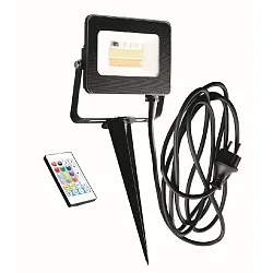 Projecteur KINGSTON RGBW + CCT RGBW, réglable, avec télécommande IP44, anthrazit gradable