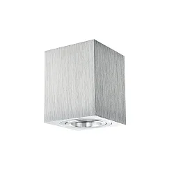 Downlight ADL8001 angulaire, pivotant GU10 IP20, aluminium brossé gradable
