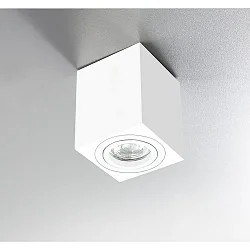 Downlight ADL8001 angulaire, pivotant GU10 IP20, blanche gradable