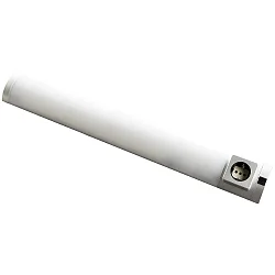 undershelve DETMOLD with switch, with socket IP20, silver matt  8W 420lm 4000K 120° CRI 80 67.9cm