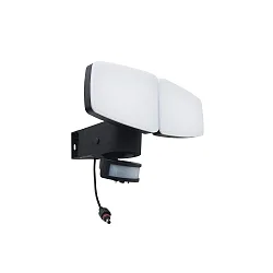 Projecteur solaire DUPLEX double, avec capteur, CCT Switch, réglable IP54, noir 