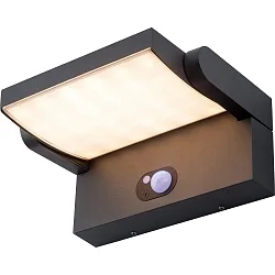 solar wall luminaire ARONA rotatable, with sensor, vertacal IP54, anthracite 