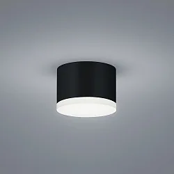 Luminaire de plafond PALA IP30, satiné, noir mat gradable