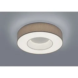 Luminaire de plafond LOMO IP20, mocca, blanc mat gradable