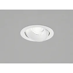 Plafonnier encastré SID IP65, blanc mat gradable