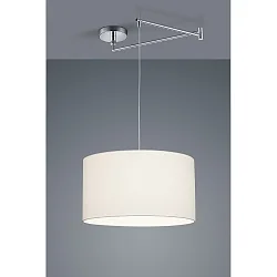 Luminaire à suspension CERTO 2 E27 IP20, chrome, blanche