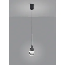 Luminaire à suspension DEEP IP20, satiné, noir, anodisé 
