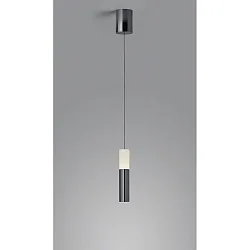 Luminaire à suspension LIDOS à 1 flamme, direct / indirect IP20, chrome noir gradable