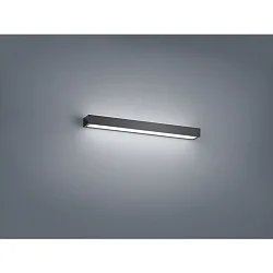 Luminaire de miroir THEIA 60 IP44, satiné, noir mat 