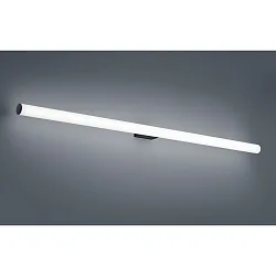 Luminaire de miroir LOOM 120 grand, commutable, avec diffuseur IP44, noir mat 