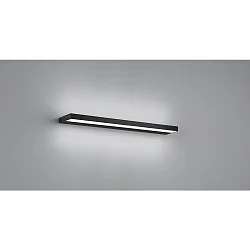 Luminaire de miroir SLATE 60 IP44, satiné, noir mat 