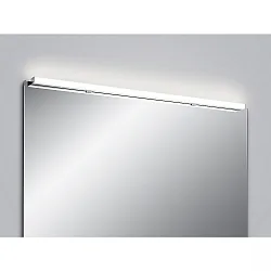 Luminaire de miroir LADO-S 120 grand, commutable, étroit, avec diffuseur IP44, chrome, blanche 