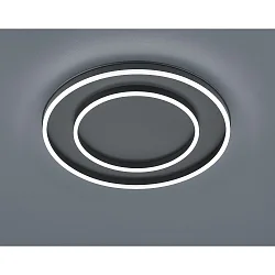 Luminaire de plafond SONA IP20, satiné, noir mat gradable