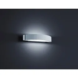 Luminaire mural YONA petit IP20, aluminium poli, blanc mat 