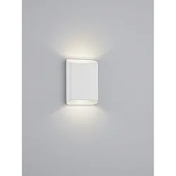 Luminaire mural TOCO angulaire, direct / indirect IP54, blanc mat gradable