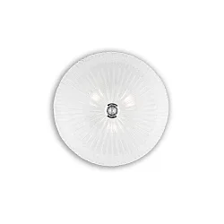 Applique et plafonnier SHELL PL3 3 flammes E27 IP20, transparent 