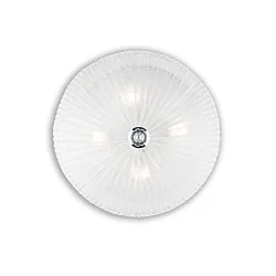 Applique et plafonnier SHELL PL4 4 flammes E27 IP20, transparent 