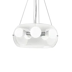 Pendant luminaire AUDI-10 SP5, 5 flames, E27, 60W, smoked glass