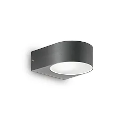 Luminaire mural IKO AP1 à 1 flamme E27 IP44, anthrazit 