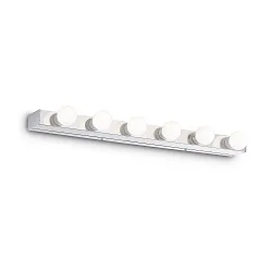 Luminaire de miroir PRIVE' AP6 6 flammes E14 IP20, chrome 
