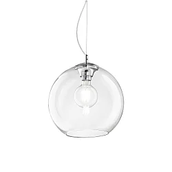 Pendant luminaire NEMO CLEAR SP1 D30, E27, Ø 30cm, transparent