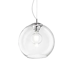 Pendant luminaire NEMO CLEAR SP1 D40, E27, Ø 40cm, transparent
