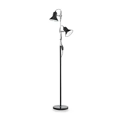 Lampadaire POLLY PT2 à 2 flammes E27 IP20, argent 