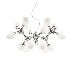 Luminaire à suspension NODI BIANCO SP15 15 flammes E14 IP20