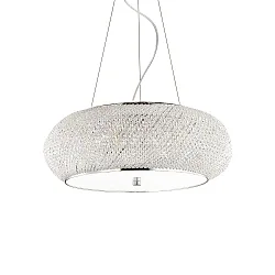 pendant luminaire PASHA SP10 10 flames E14 IP20, chrome