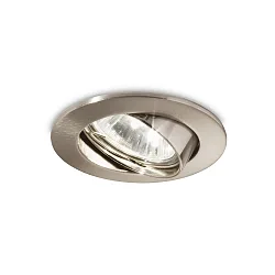 Lumière encastrée SWING pivotant GU10 IP20, nickel