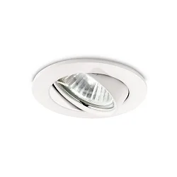 Lumière encastrée SWING pivotant GU10 IP20, blanche
