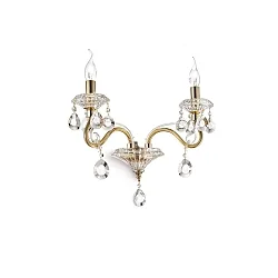 Wall luminaire NEGRESCO AP2, 2 flames, E14, transparent