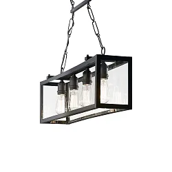 Luminaire à suspension IGOR SP4 4 flammes E27 IP20, noir  