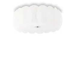 Luminaire de plafond OVALINO PL8 8 flammes E27 IP20, blanche 