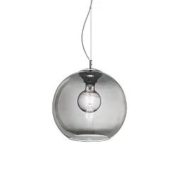 Pendant luminaire NEMO FUME\' SP1 D30, E27, Ø 30cm, smoked glass