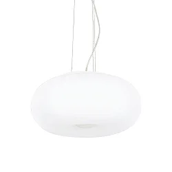 Pendant luminaire ULISSE SP3 D42, 3 flames, E27, Ø 42cm, white