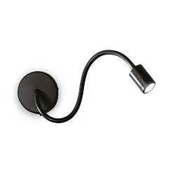 Spot FOCUS-1 AP avec bras flexible IP20, noir  