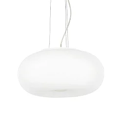 Pendant luminaire ULISSE SP3 D52, 3 flames, E27, Ø 52cm, white