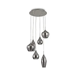 Luminaire à suspension SOFT SP6 6 flammes E14 IP20, blanche gradable