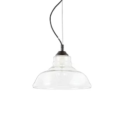 Luminaire à suspension BISTRO SP1 PLATE E27 IP20, transparent