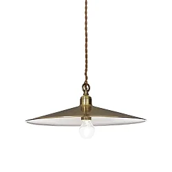 Luminaire à suspension CANTINA SP1 E27 IP20, laiton antique