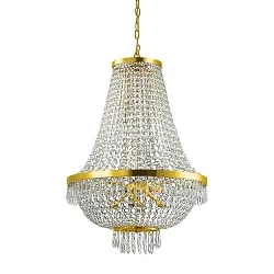 Luminaire à suspension CAESAR 12 flammes G9 IP20, or