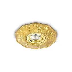 Downlight POLKA Bas, rigide GU10 IP20, laiton gradable