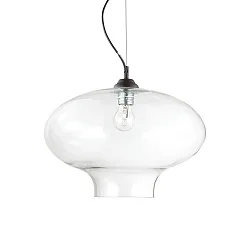 Pendant luminaire BISTRO\' SP1 ROUND, E27, transparent