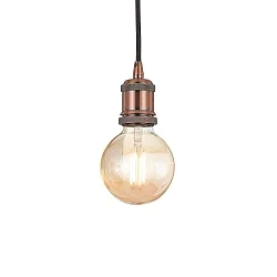 Luminaire à suspension FRIDA E27 IP20, cuivre antique, noir 