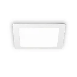 LED recessed area light GROOVE SQUARE, IP20, 22.7cm, 30W 3000K 2450lm 110°, white