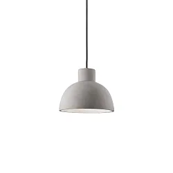 Luminaire à suspension OIL-5 E27 IP20, noir , gris béton