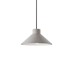 Luminaire à suspension OIL-6 E27 IP20, noir , gris béton